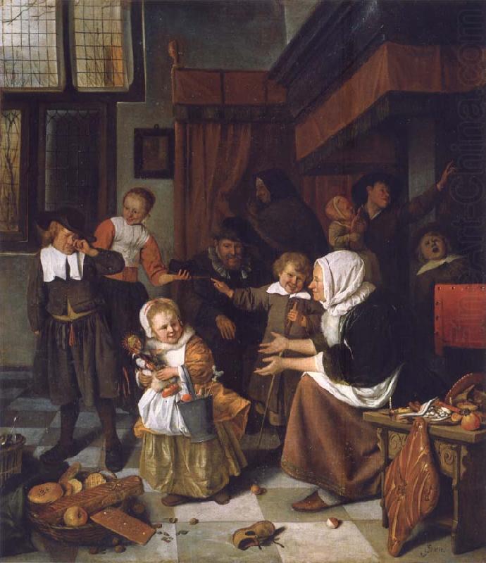 The Feast of St Nicholas, Jan Steen